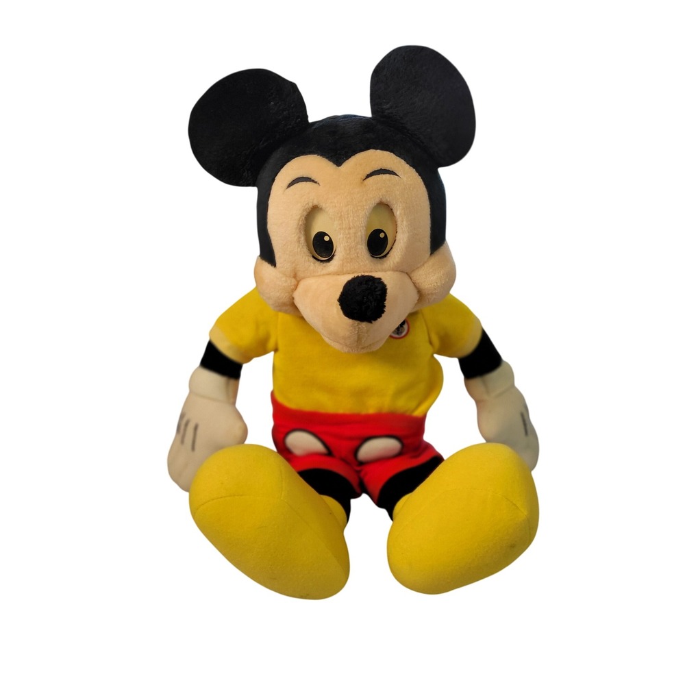 Talking Mickey‎ Mouse Plush Toy Worlds of Wonder Disney Cassette Player Vintage